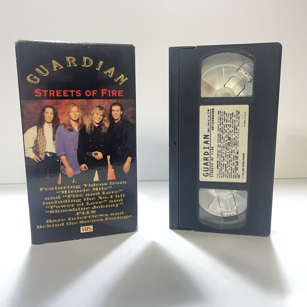Guardian – Streets Of Fire (1993)  Pakaderm Records‎ NTSC VHS Christian Music